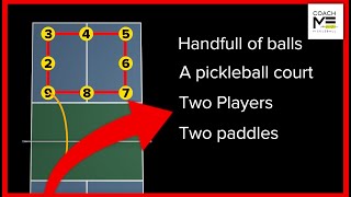 Around the World Drill Improve Your Pickleball 3rd Shot  CoachME [upl. by Novelia33]