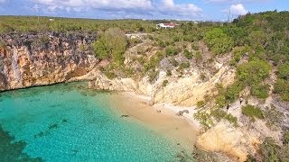 Aerial Anguilla Beaches Little Bay Anguilla [upl. by Uok169]