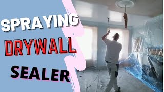 Tritech T7  Airless Paint Spraying Drywall Sealer  shorts [upl. by Nabroc284]