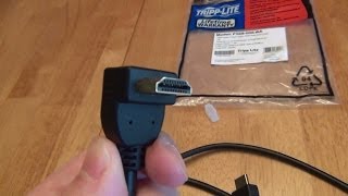 Tripp Lite 270Degree RightAngle HDMI Cable P568006RA Review [upl. by Biagi413]