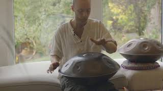 Malte Marten Yatao on Taopan Handpan Kurd 8 plus F3 bottom [upl. by Brawner643]