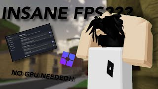 INSANE FPS WITH BLOXSTRAP 200 NO GPU REMOVES LATENCY [upl. by Anwahsiek953]