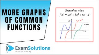 More Graphs of common functions  ExamSolutions [upl. by Deva841]