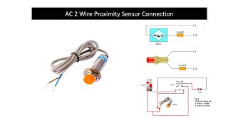 AC Two Wire Proximity Sensor Connection  Proximity Sensor Connection Bangla Video [upl. by Lorin]