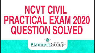 NCVT Draughtsman Civil Practical Exam 2020 Question solved [upl. by Niwrek200]