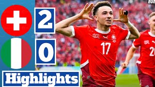 Switzerland vs italy  2 0   Extеndеd Highlights  All Goals  Euro 2024 [upl. by Hubsher]