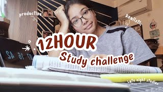 12 HOURS STUDY CHALLENGE 📚😩 real  Vipul jangra  studyvlog [upl. by Dowling446]