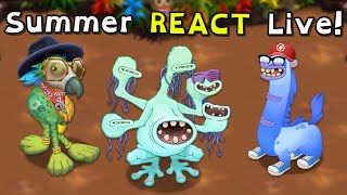 Summer REACTIONS  MindBoggle Livestream My Singing Monsters [upl. by Chastain]