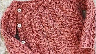 Stylish Cable DesignSweater For KidsKnitting TutorialsDesign247 [upl. by Colis834]