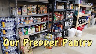 Our Prepper Pantry  Be Ready For Food Shortages [upl. by Lamrouex706]