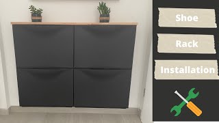 IKEA Shoe Rack Installation  DIY  Trones [upl. by Ferneau759]