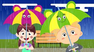 Rain Rain  Nursery Rhymes For Children  kidsart [upl. by Anivlem]