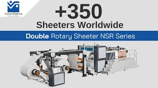 Paper Sheeter Machine  Double Rotary NSR Series [upl. by Noy]