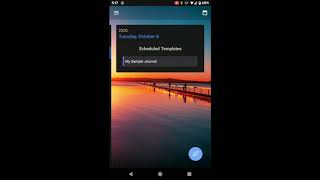 Custom Journal Android App  Schedule Templates [upl. by Alyar]