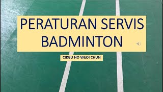 Peraturan Servis Badminton [upl. by Bandur]