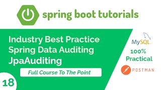 Spring Boot Tutorial How to implement Auditing with Spring Data JPA createdBy ModifiedBy 2024 [upl. by Dulcinea]