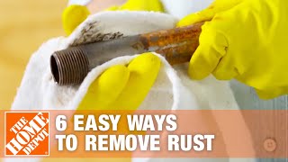 6 Easy Ways to Remove Rust from Tools amp Hardware  The Home Depot [upl. by Atiuqram310]