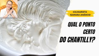 Como acertar o ponto do Chantilly  Culinarista Isamara Amâncio  Programa Note e Anote [upl. by Halehs]