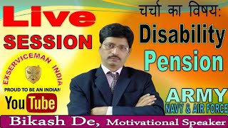 Live session on Disability Pension of Armed Forces [upl. by Anuahsat124]