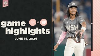 Marlins vs Nationals Game Highlights 61424  MLB Highlights [upl. by Wendel302]