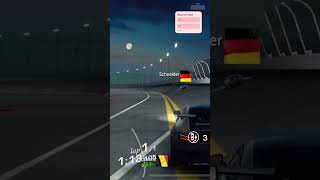 Night race on track automobile emulator gaming racing shorts trending [upl. by Molahs]