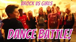 BROCK vs GIRL dance battle PARTY 😂 [upl. by Nivlam788]