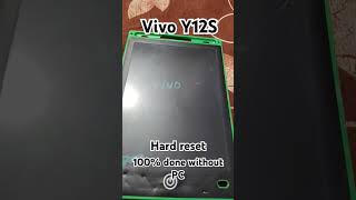 Vivo Y12S hard resetfactory reset 100 done✅ [upl. by Pathe592]