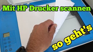 Scannen mit HP Drucker unter Windows 11 mit HP Scan HP DeskJet Drucker [upl. by Lantz]