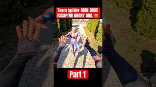 SPIDER MAN TWINS BROS FRAMED REAL SPIDER MAN spiderman shorts angrygirl [upl. by Einneb]