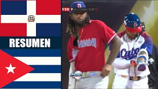 Resumen  Republica Dominicana VS Cuba  WBSC Premier 12 2024 [upl. by Ginnifer]