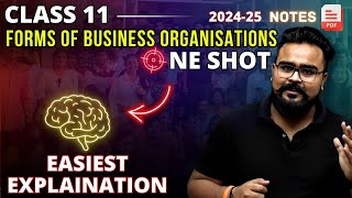 Forms of business organisation chapter 2 ONE SHOT class 11  Business Studies Gaurav Jain [upl. by Nirtiac]