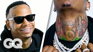 Moneybagg Yo Breaks Down His Tattoos  GQ [upl. by Ano]