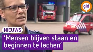 De bijzondere brandweerwagen van de brandweer in Vorden [upl. by Annawd]