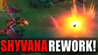 SHYVANA REWORK  New FIREBALL Ability  League of Legends [upl. by Notxarb]