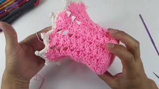 CANASTA TEJIDA A CROCHET PASO A PASO \ FLORERO A CROCHET [upl. by Anelac]