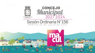 Concejo Municipal de Macul N°156  02072024 [upl. by Ahseenal]