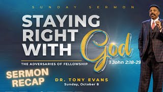 Tony Evans  Oak Cliff Bible Fellowship  The Adversaries of Fellowship [upl. by Edwine]