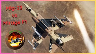 Combat Fox 1  Mig23 X 2 vs Mirage F1  DCS World [upl. by Coats396]