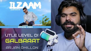 REACTIONON  ILZAAM Official Video Arjan Dhillon  Saroor Album  Latest Punjabi Songs 2023 [upl. by Dolora]