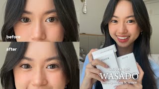 THE VIRAL WASADO MAGNETIC EYELASH ‼️ tryon review first impression [upl. by Geilich]