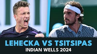 Jiri Lehecka Upsets Stefanos Tsitsipas 🔥  Indian Wells 2024 Highlights [upl. by Kyd]