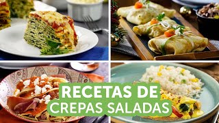 Recetas de crepas saladas  Kiwilimón [upl. by Aninotna]