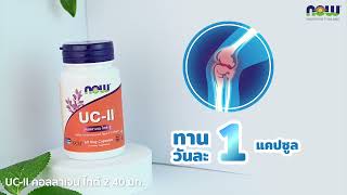 รีวิว UCII Undenatured Type II Collagen 40 mg 60 VegCapsules บำรุงข้อเข่า กระดูกอ่อน  Now Foods [upl. by Ailito]