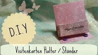 Tutorial DIY Visitenkarten Halter Ständer aus Papier basteln [upl. by Machutte267]