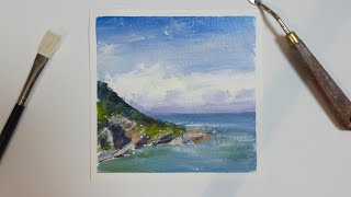 How to Paint a Beautiful Impressionist Seascape in Oils [upl. by Nnylg113]