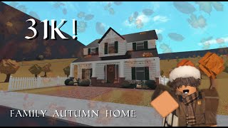 31K Autumn Family Home Roblox Bloxburg [upl. by Annaet333]