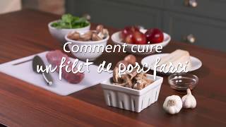 Filet de porc farci aux pommes et champignons [upl. by Rehpotsirahc]