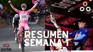 GIRO DE ITALIA 2024 RESUMEN PRIMERA SEMANA [upl. by Eelarbed]