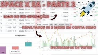 RESULTADOS FINAIS DO ROBÃ” SPACE X 3 MESES EM CONTA DEMO I FOREX [upl. by Anaujal367]