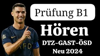 B1 Prüfung  Hören Übungssatz  GAST DTZ 2024 TESTdeutsch germanlanguage [upl. by Pucida653]